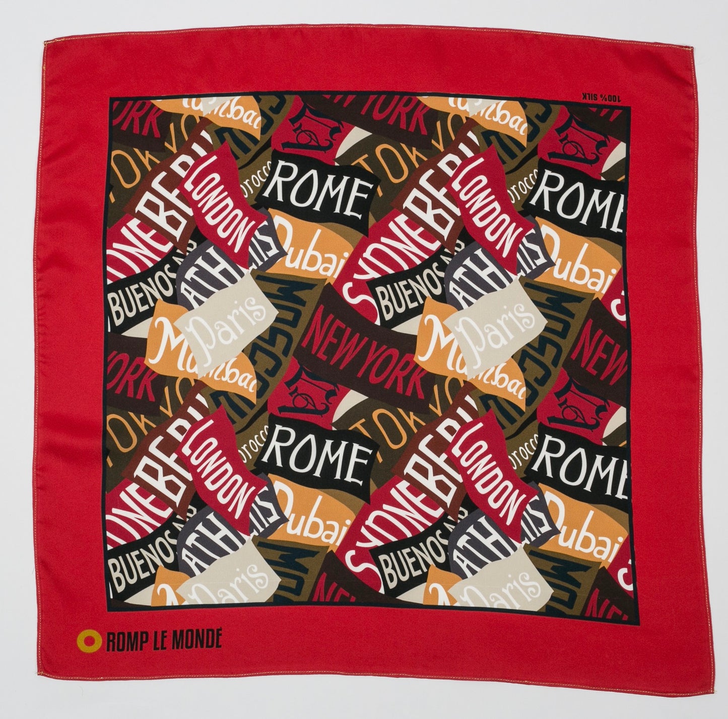ROMP LE MONDE Silk Scarf